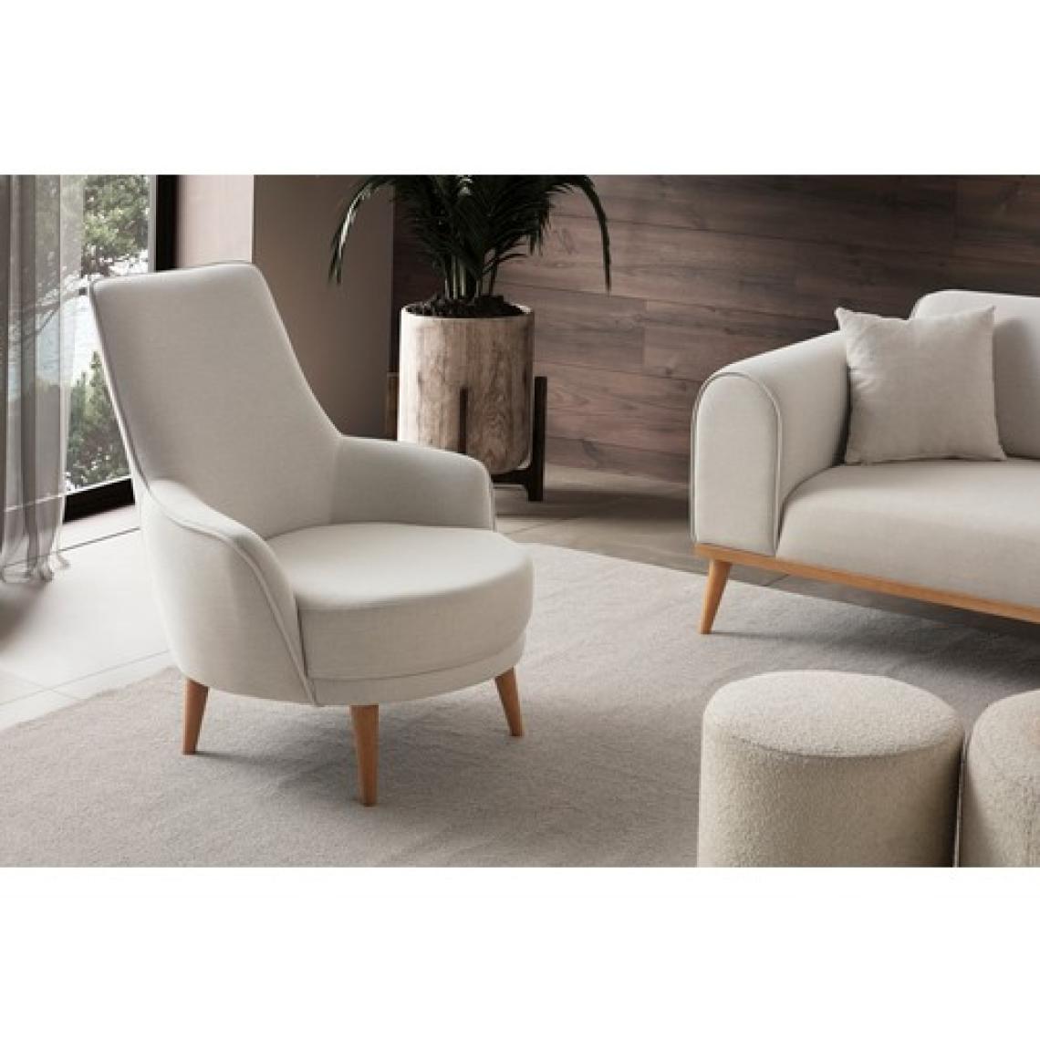 Edsy Home Rebul 3+3+1+1 Koltuk Takımı Krem Renk