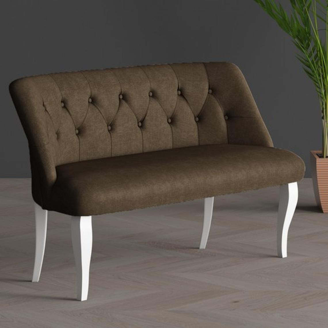 Gadahome Klasik Ikili Balkon Ofis ve Cafe Çay Koltuğu (Beyaz Ayaklı)