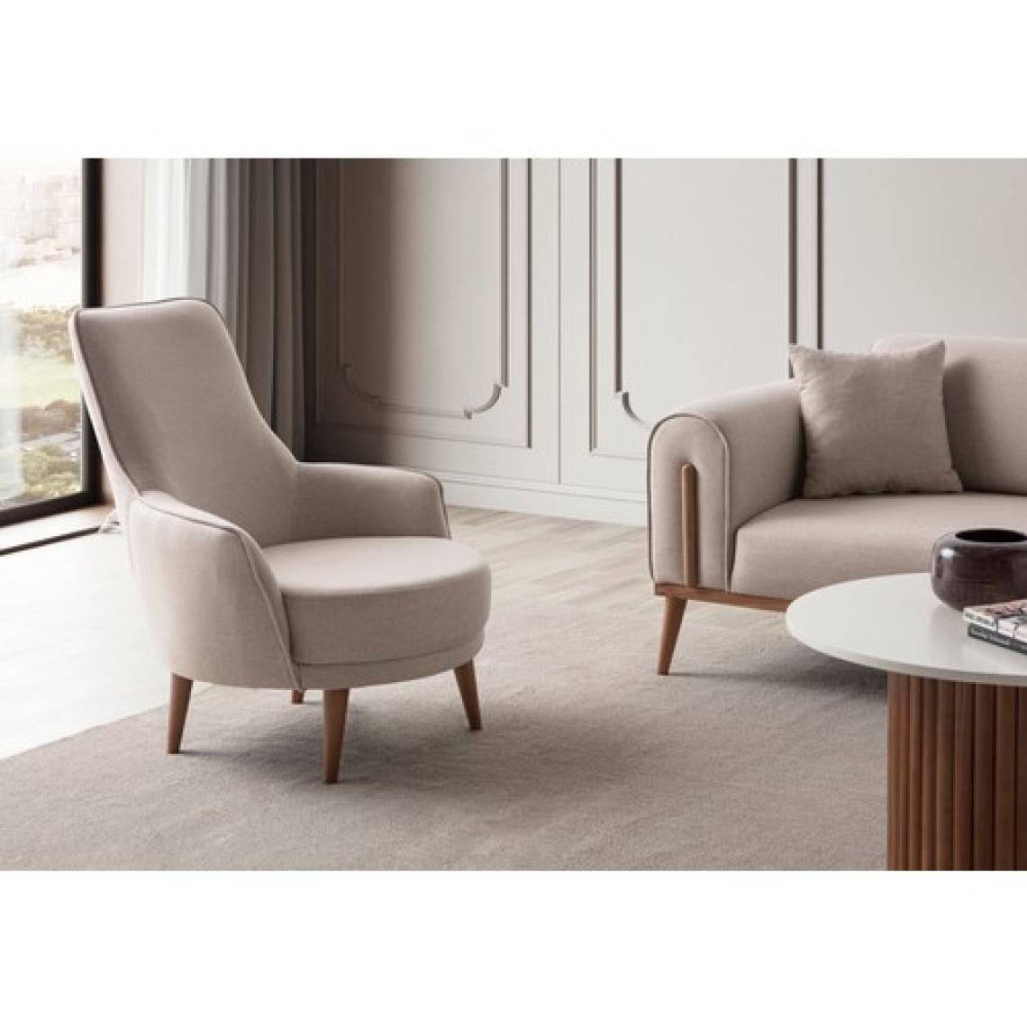 Edsy Home Riva 3+3+1+1 Koltuk Takımı Sütlü Kahve