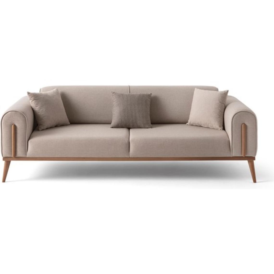 Edsy Home Riva 3+3+1+1 Koltuk Takımı Sütlü Kahve