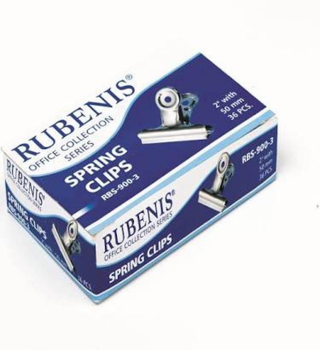 Rubenis 51 Mm Askılı Maşa Klips-12'Li Yaylı Beyaz Kıskaç .