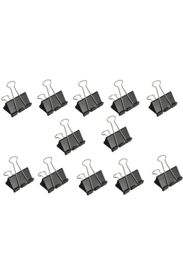 Linea Binder Clips 19 mm 12'li