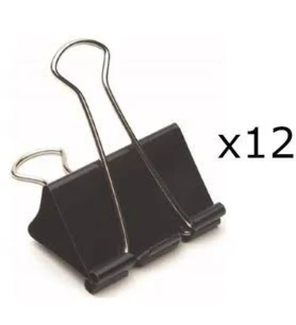Linea Binder Clips 19 mm 12'li