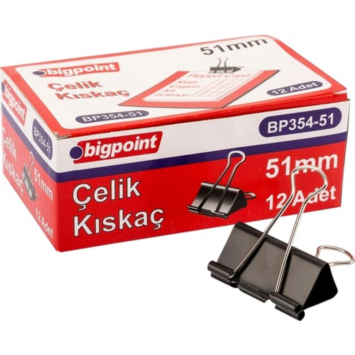 Bigpoint Çelik Kıskaç 51Mm 12'Li Kutu