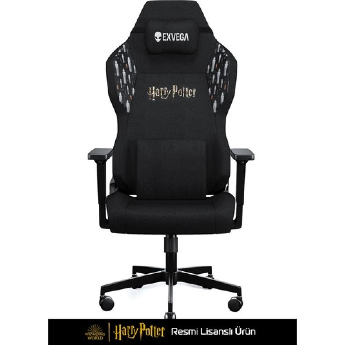 Exvega Andromeda 2025 Harry Potter Hogwarts Crest Edition Masajlı Oyuncu Koltuğu Dokuma Kumaş