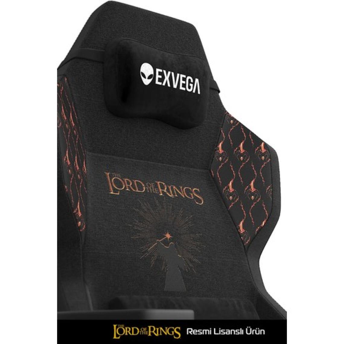 EXVEGA Andromeda 2025 Lord Of The Rings You Shall Not Pass Masajlı Oyuncu Koltuğu Dokuma Kumaş