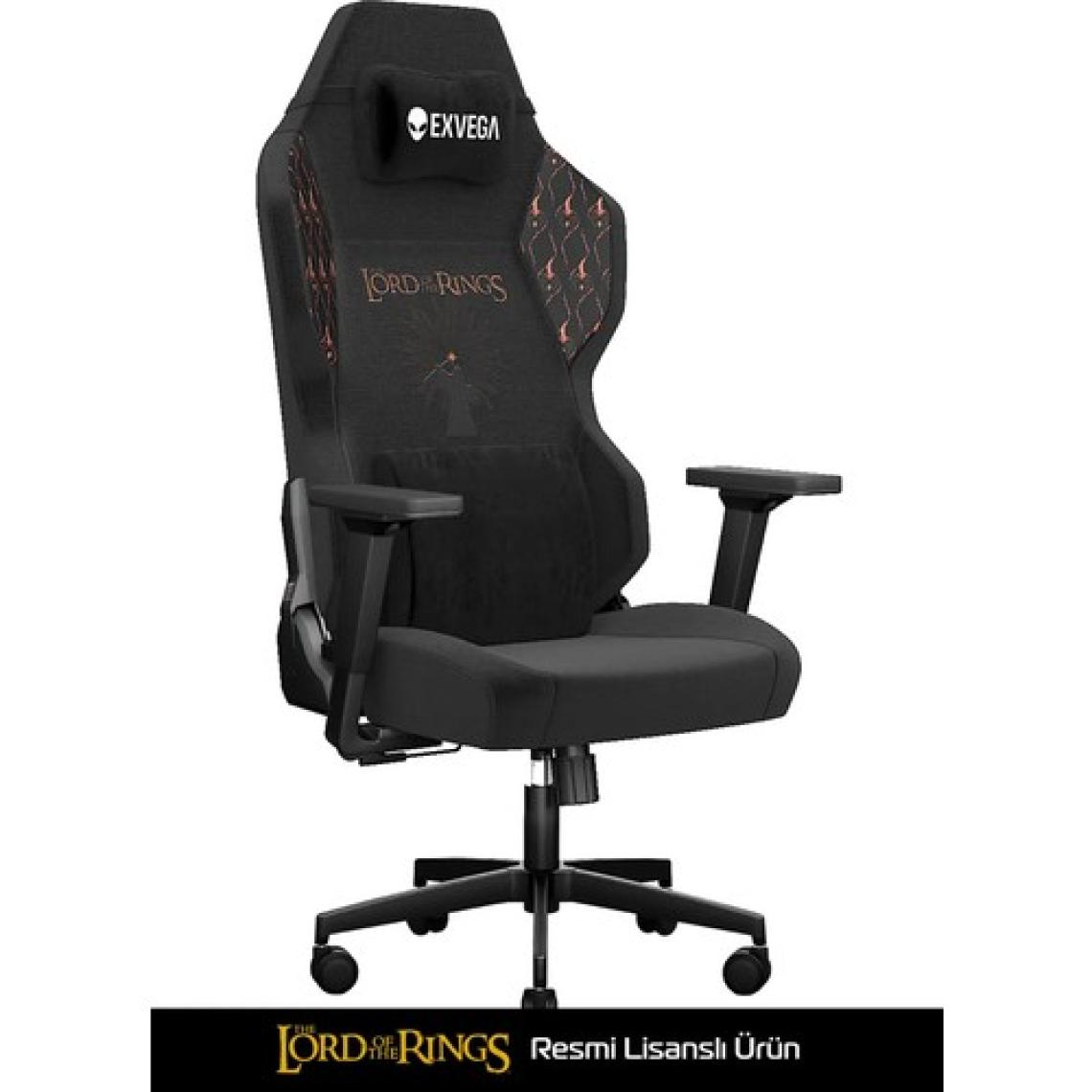 EXVEGA Andromeda 2025 Lord Of The Rings You Shall Not Pass Masajlı Oyuncu Koltuğu Dokuma Kumaş