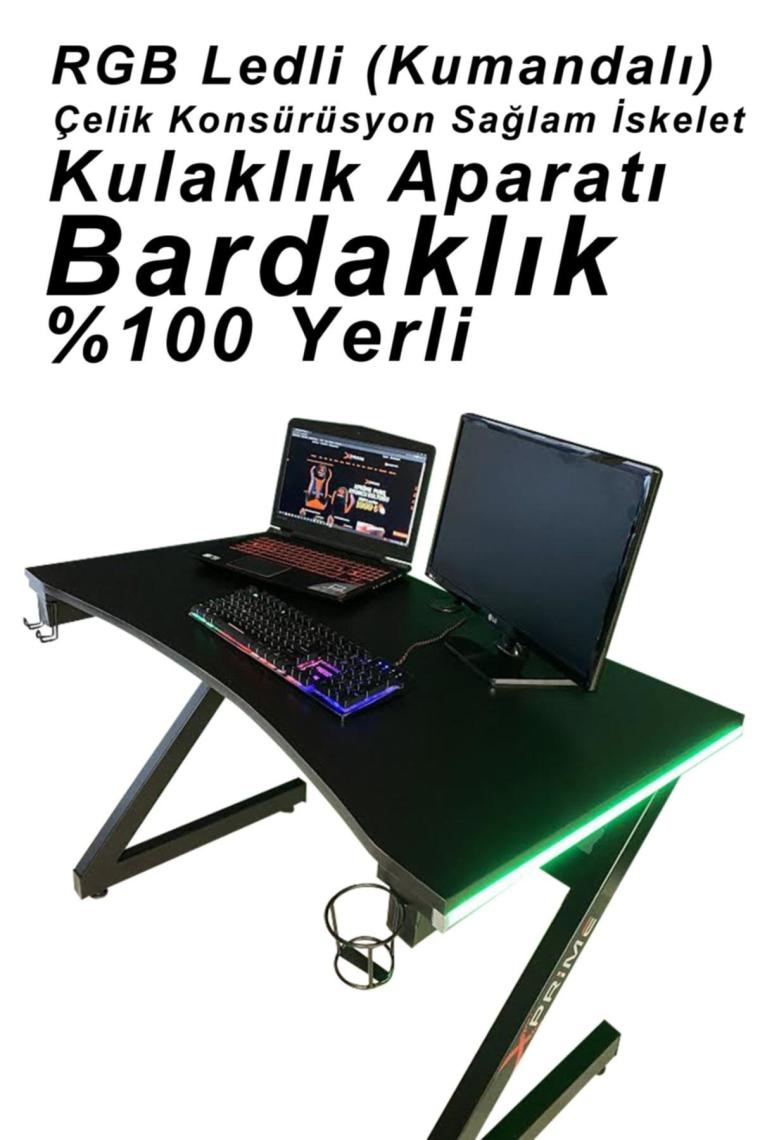 Markus Rgb Ledli Oyuncu Masası 160 Cm