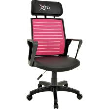 XFly Plastik Ayaklı File Oyuncu Koltuğu Pembe