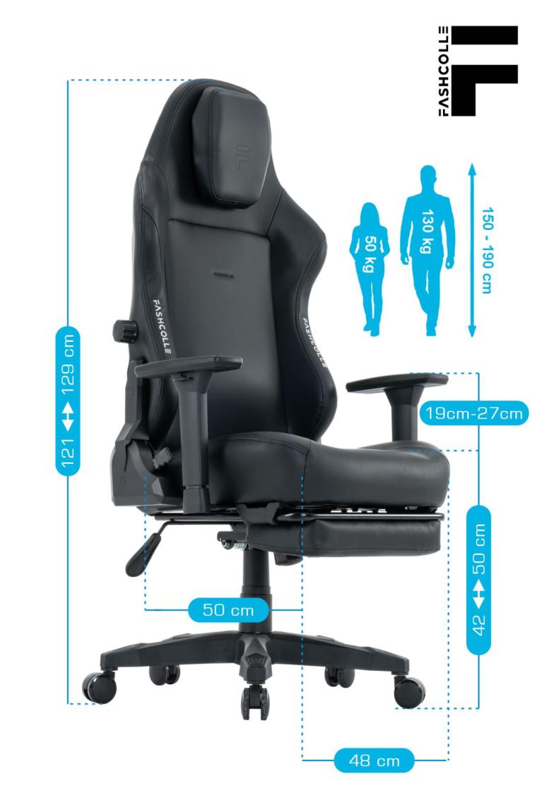 Fashcolle Globe Pro Black Oyuncu Koltuğu