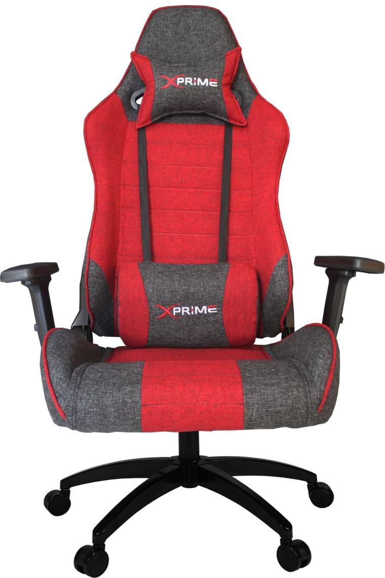 XPrime Omega Kumaş Oyuncu Koltuğu Kırmızı