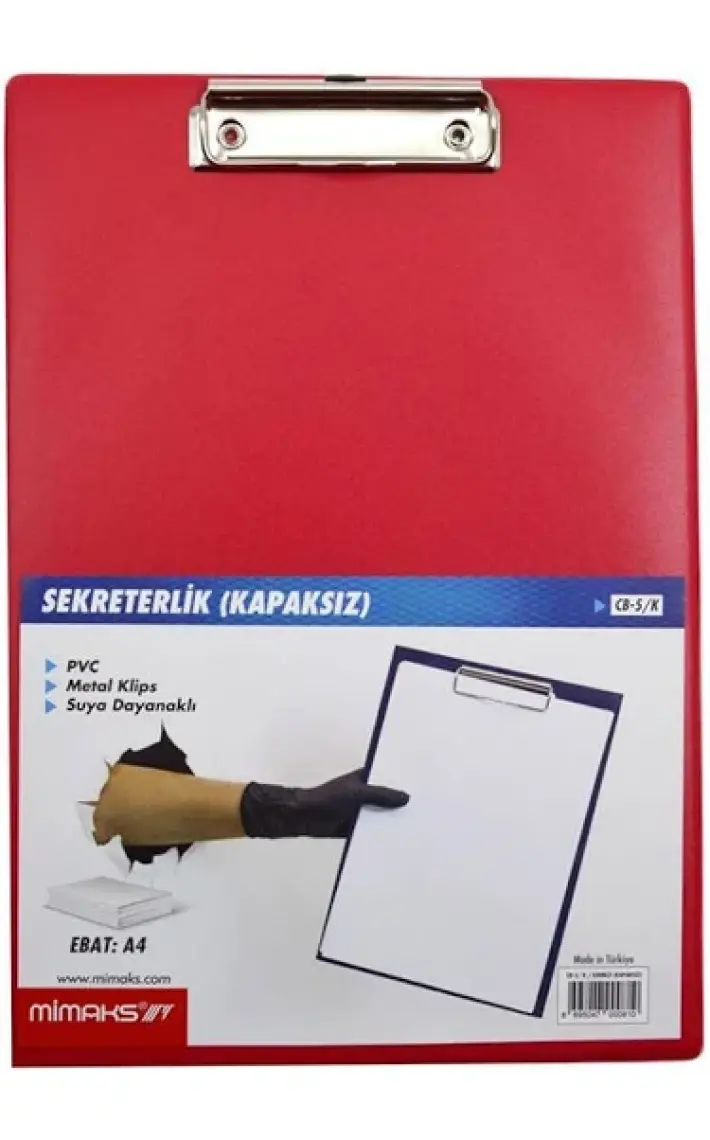 Mimaks A4 Kapaksız Sekreterlik Kırmızı Cb-5/k 1 Adet
