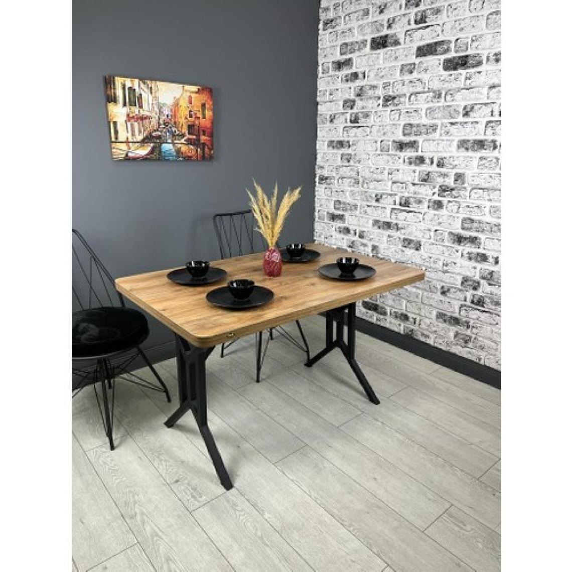 Hey Modüler Mobilya Sultan Mutfak Yemek Masası Ceviz 120 x 80 cm