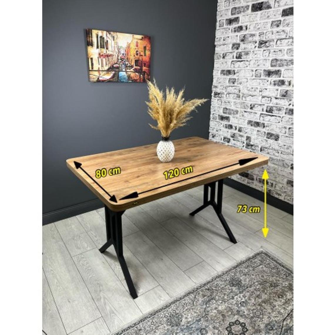 Hey Modüler Mobilya Sultan Mutfak Yemek Masası Ceviz 120 x 80 cm