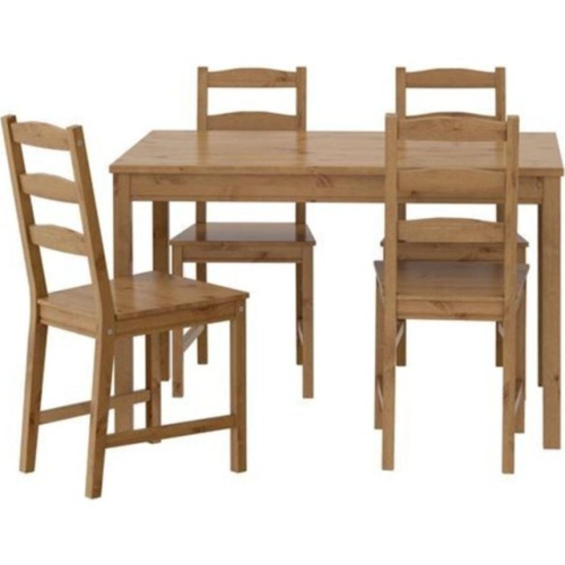 IKEA Jokkmokk Yemek Masası ve Sandalye Seti, Antika Vernik
