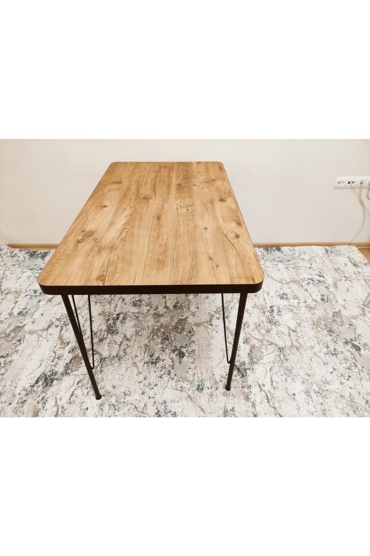 Bambeds Mobilya Atlantik Çam Desen Oval 60X120 Yemek Masası