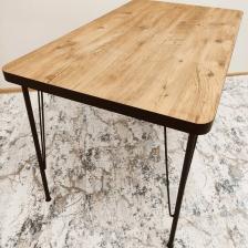 Bambeds Mobilya Atlantik Çam Desen Oval 60X120 Yemek Masası