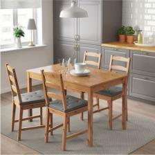 IKEA Jokkmokk Yemek Masası ve Sandalye Seti, Antika Vernik