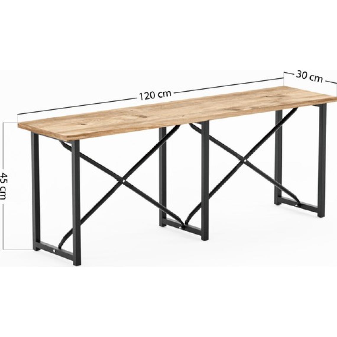 Güzelkan Madeni Eşya Mutfak Masası Bench Bank 120X60 Masa Set 2 Adet Sandalye Yemek Masası Çam 1225