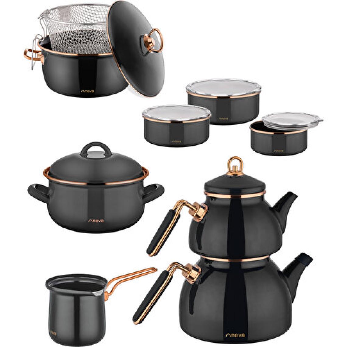 Neva N2950 Emaye Kombinim Set Bitter