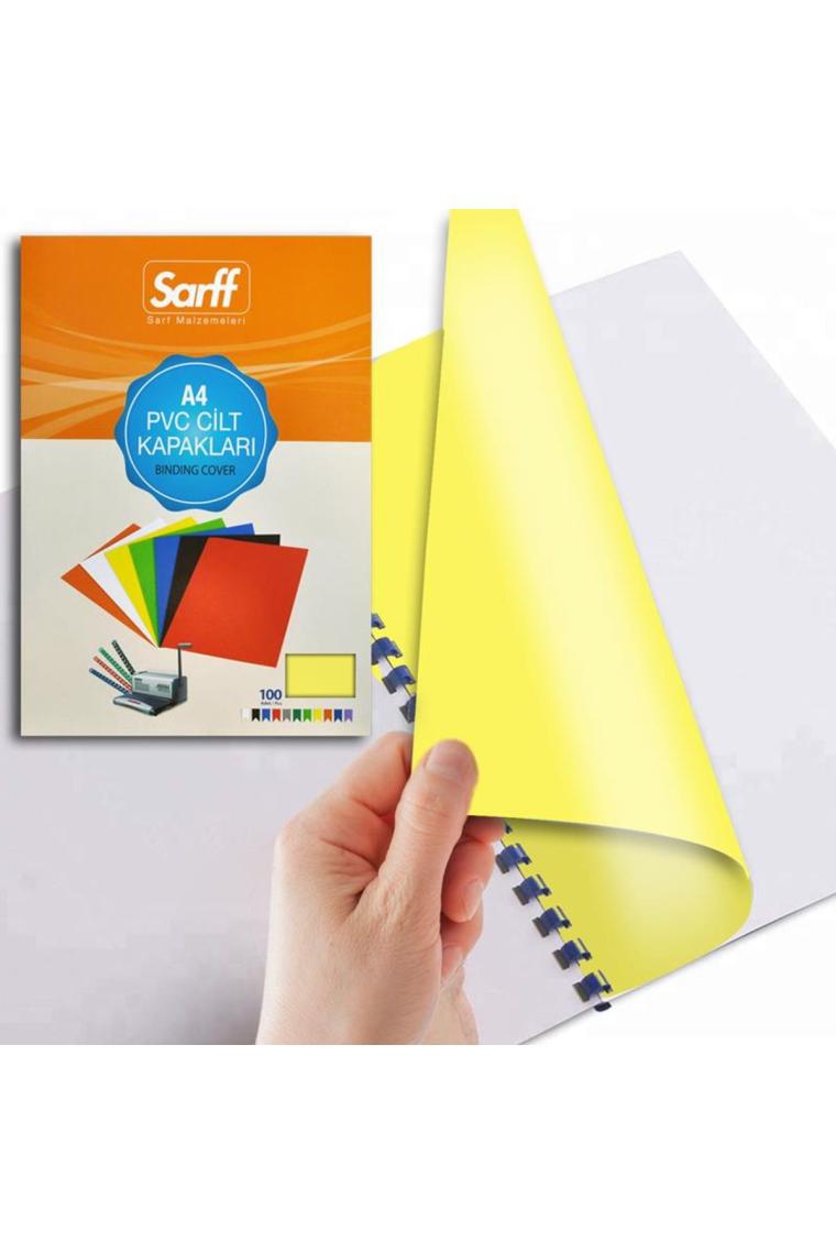 Sarff A4 Pvc Opak Cilt Kapağı(Sarı) 15201017