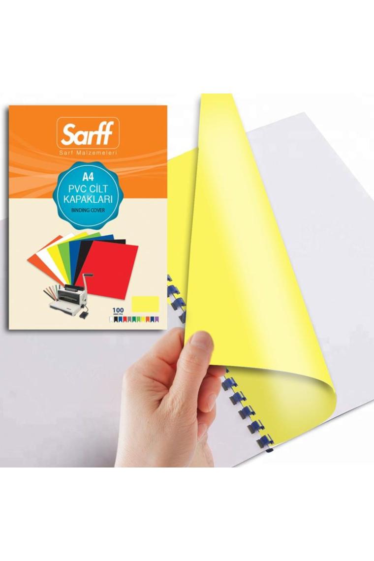 Sarff A4 Pvc Opak Cilt Kapağı(Sarı) 15201017