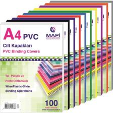 Mapi A4 Pvc Opak Cilt Kapağı 160 Mic.100'lü Pk. (2040206) Sarı