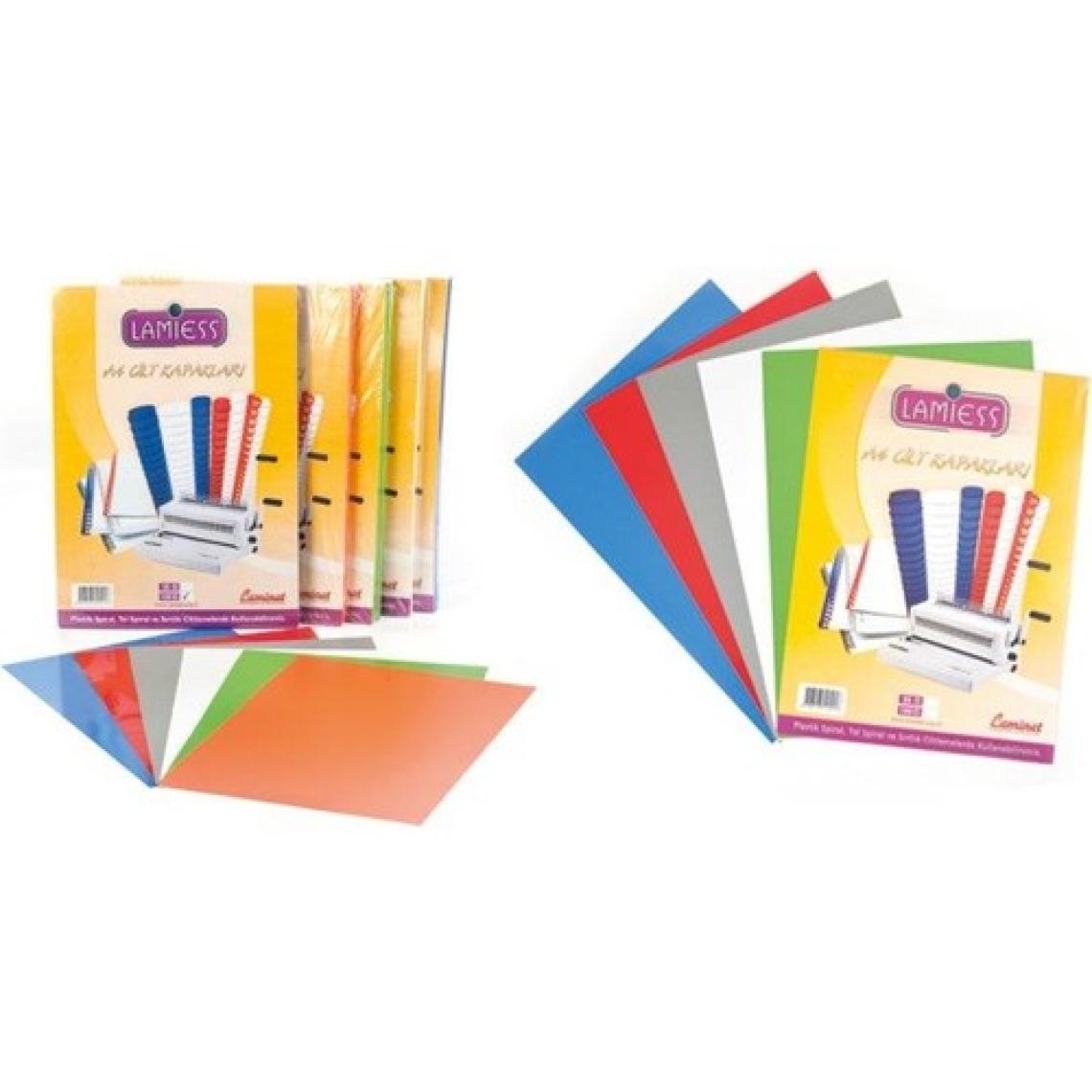 Lamiess  A-4 160 Mıc.opak Cilt Kapağı Gri 100 Adet