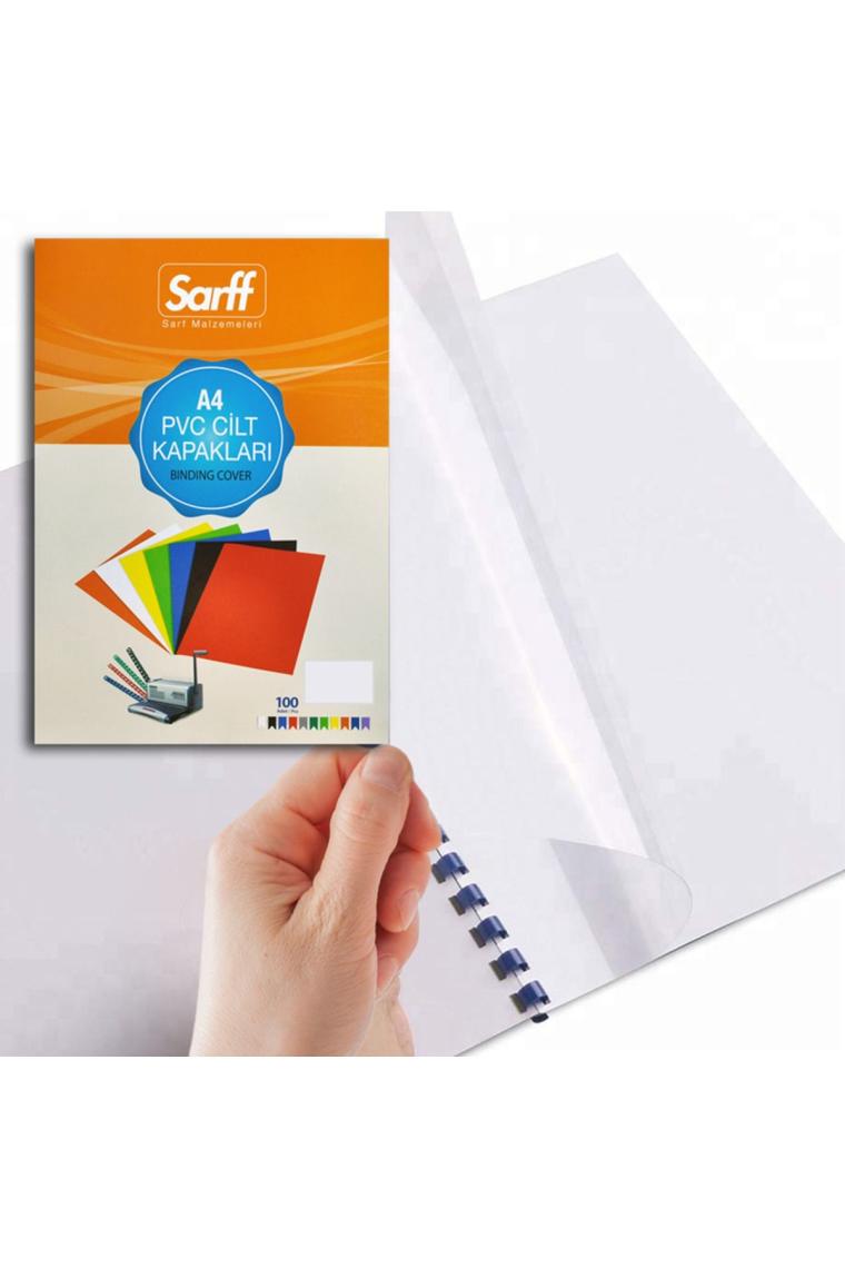 Sarff  Opak Cilt Kapağı A4 160 Mic Beyaz