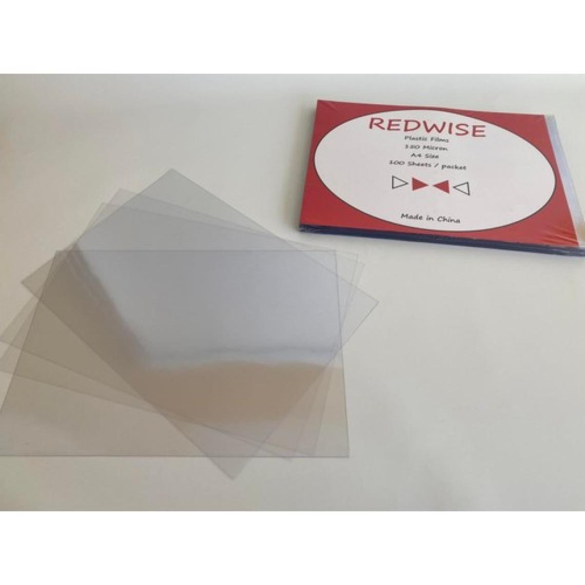 Redwise A4 Şeffaf Cilt Kapağı 150 Micron 100'LÜ Paket - Asetat Kağıdı