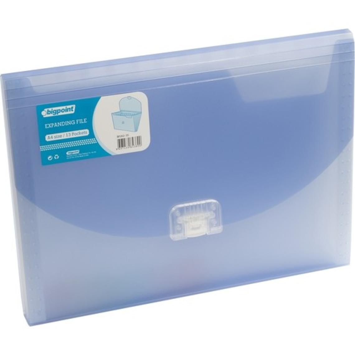Bigpoint Bp262-35 Koruklu Dosya A4 13 Ceplı Kılıtlı Mavı