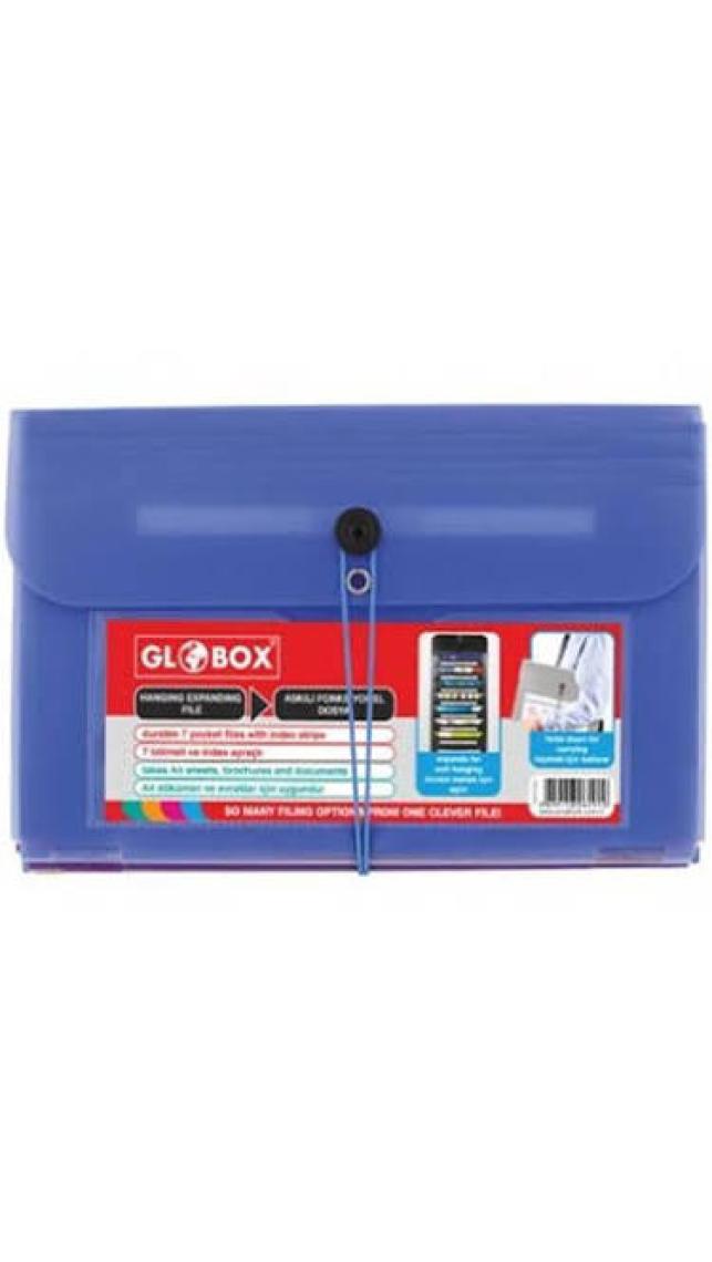 Globox Askılı Fonksiyonel Dosya Mavi