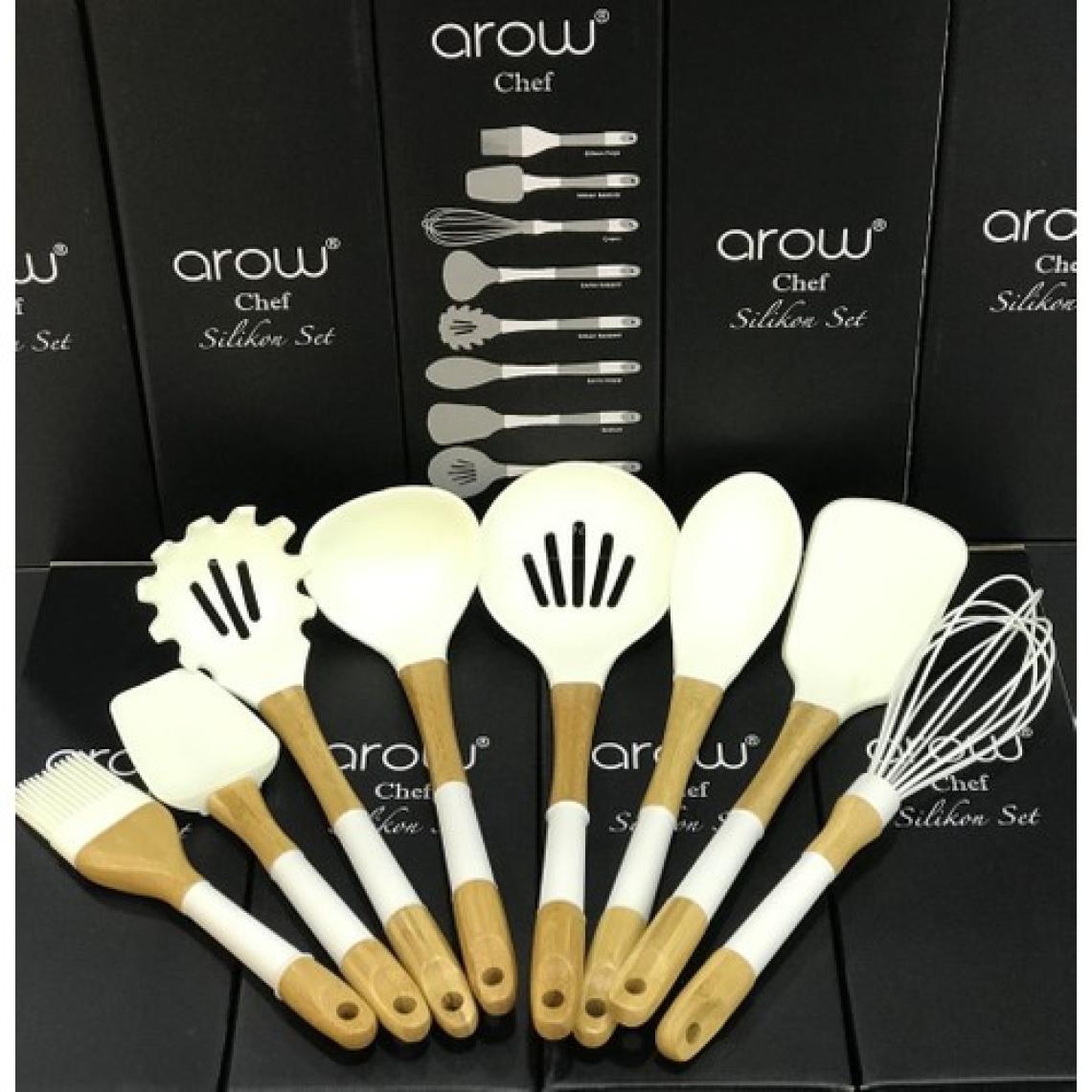 Arow Chef Silikon 8 Parça Servis Takımı