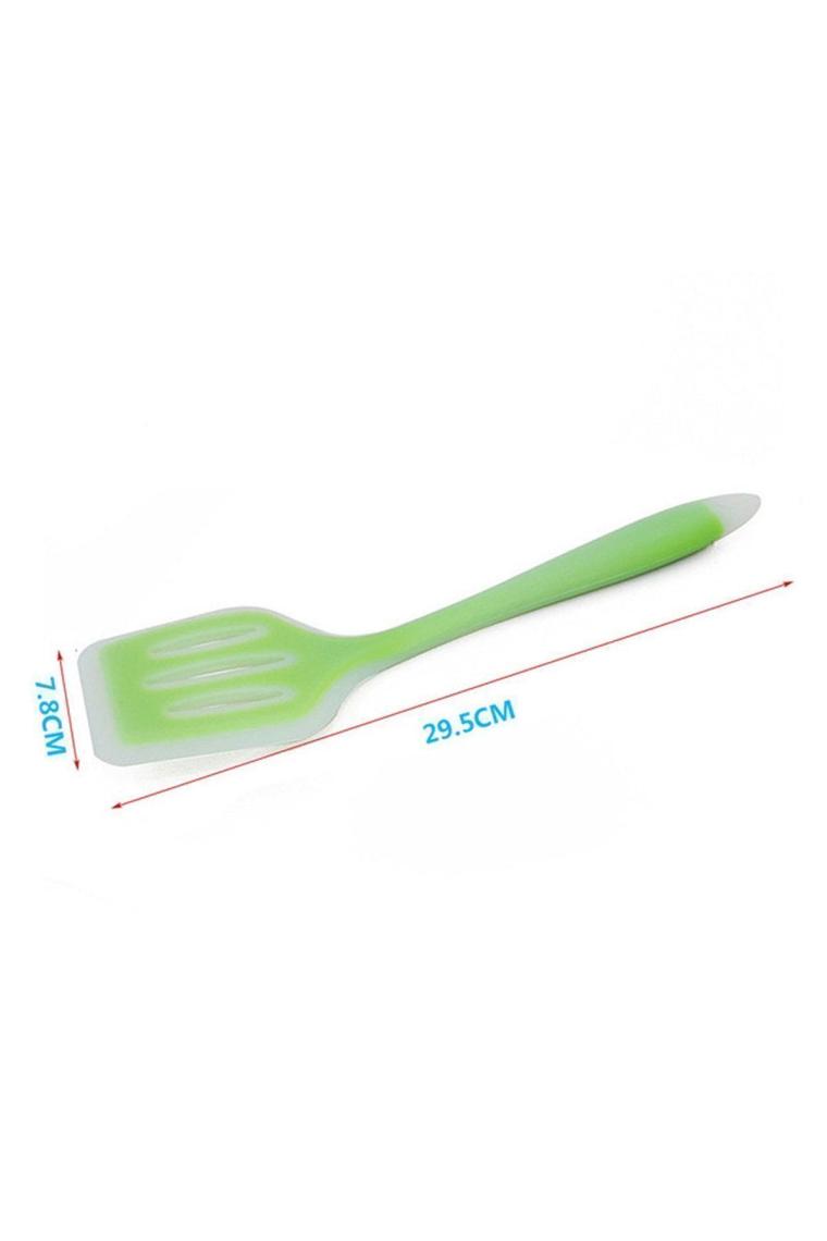 Aloha Isıya Dayanıklı Yanmaz Yapışmaz 5 Parça Silikon Pişirme Servis Seti Yeşil