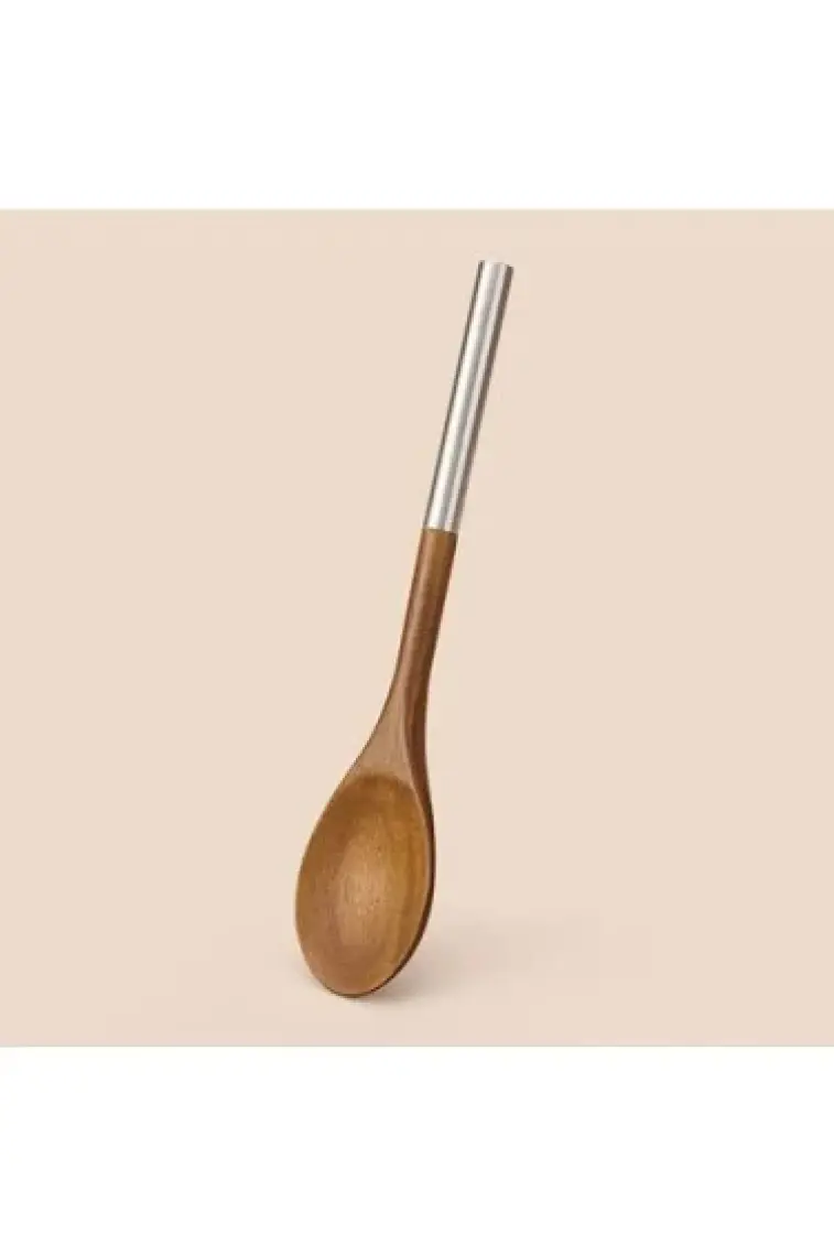 Akasya Kaşık - Kahverengi / Gri - 32 cm