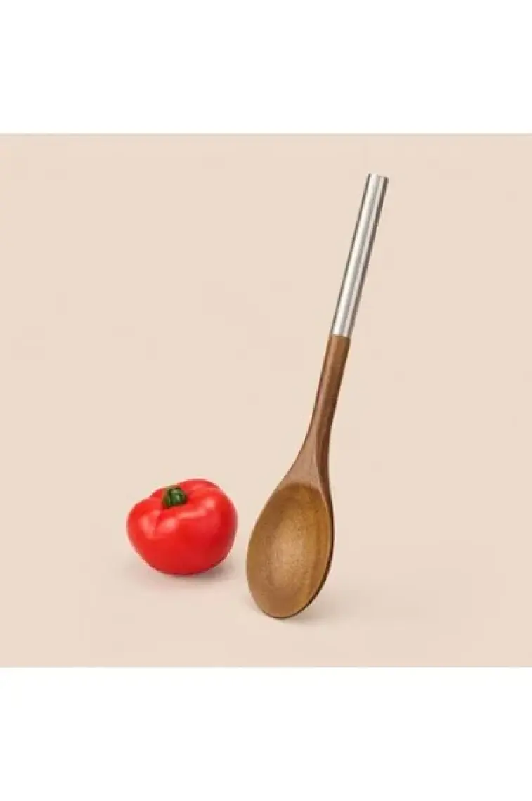 Akasya Kaşık - Kahverengi / Gri - 32 cm