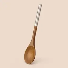 Akasya Kaşık - Kahverengi / Gri - 32 cm