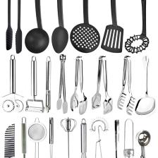 24 Parça Kepçe Spatula Kevgir Mutfak Servis Seti Servis Gereçleri Servis Maşa Takımı Mutfak Ürünler