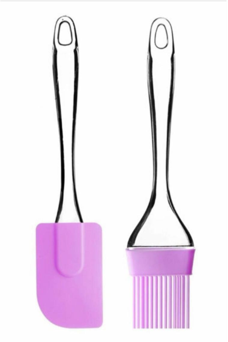 Akcakese Slikon Yumurta Fırçası ve Spatula 2'li Set