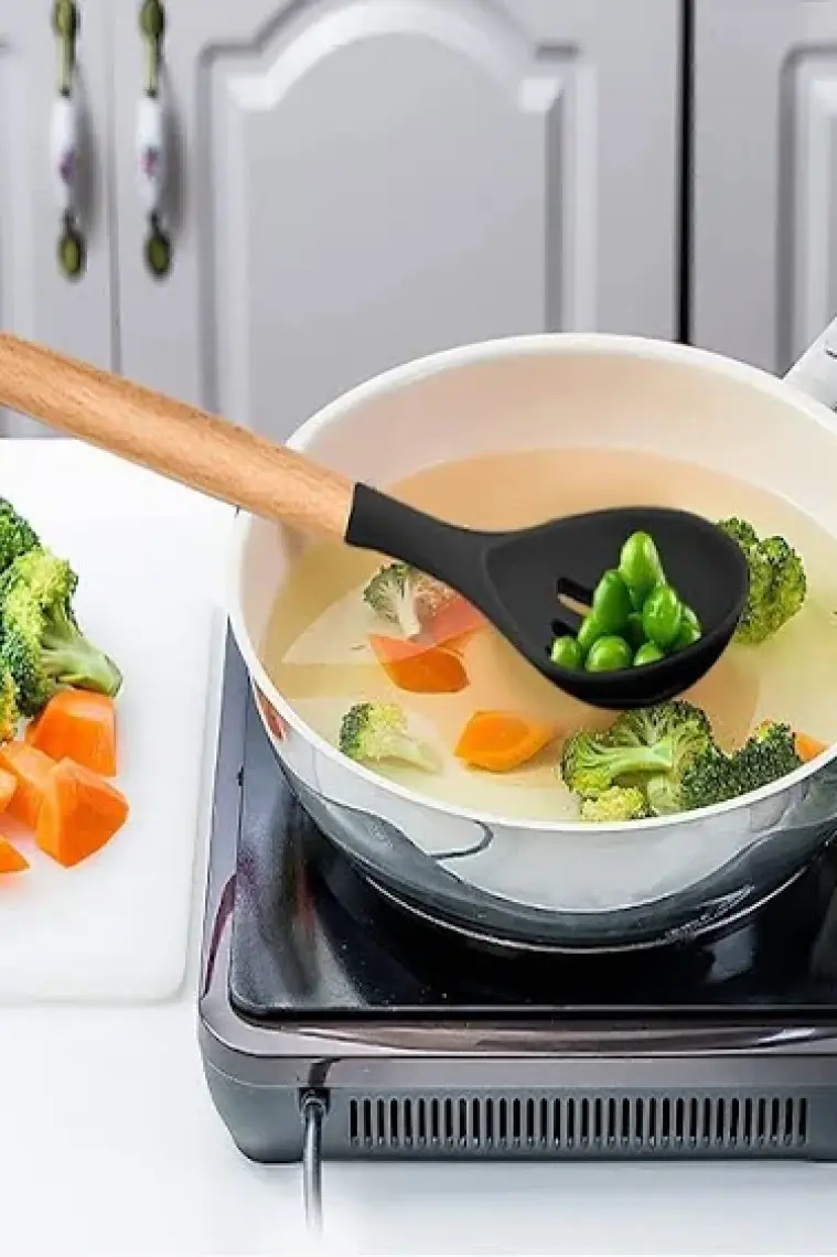 Valletta Mikla Isıya Dayanıklı Yanmaz Yapışmaz 33 Parça Silikon Spatula Mutfak Seti Gri