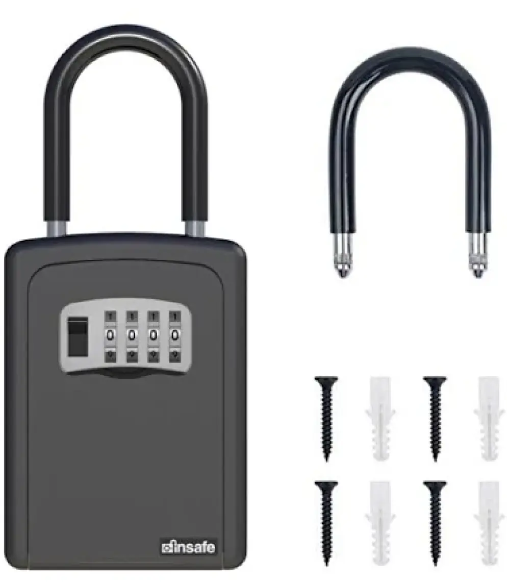 Insafe ISC802KEY Şifreli Anahtar Kutusu - Anahtar Dolabı - Siyah
