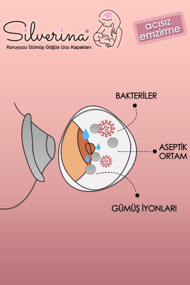 Xl Gümüş Göğüs Ucu Kapakları