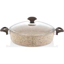 Falez Creamy Granitec 30 cm Kısa Granit Tencere