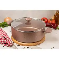Meşeler Granit Derin Tencere Rose