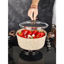 Falez Creamy 24 cm Derin Granit Tencere