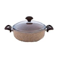 Falez Creamy 22 cm Granit Kısa Tencere