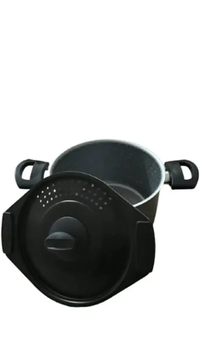 Papilla Siyah Makarna Tenceresi Spaghetti Pot 20 cm Tencere Süzgeçli 20CM