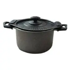 Papilla Siyah Makarna Tenceresi Spaghetti Pot 20 cm Tencere Süzgeçli 20CM