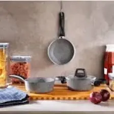 Schafer Piccola Derin Tencere 14CM+TAVA14+KAÇEROLA14CM-4 Parça