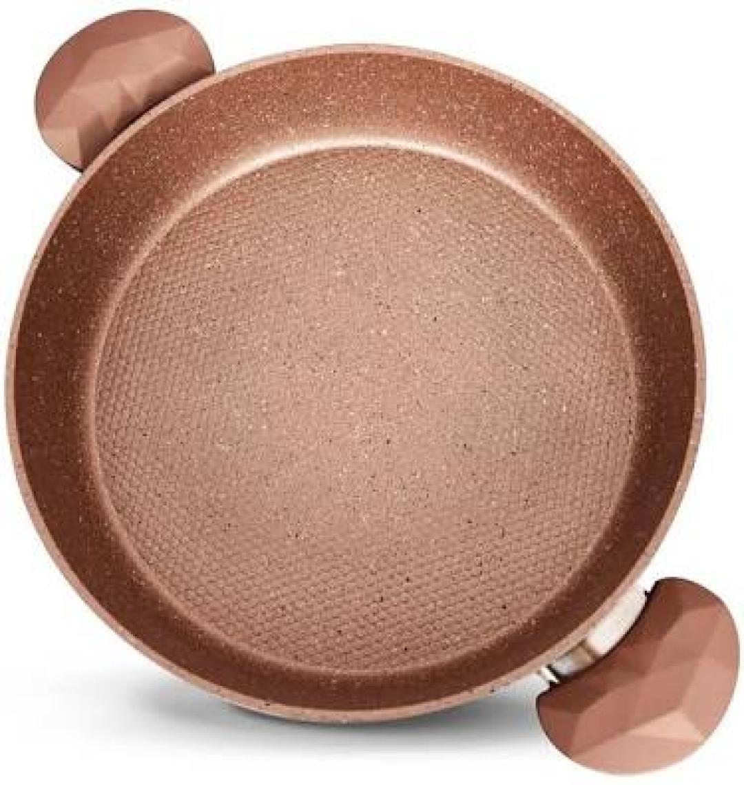 Bonera Vogue 32cm Ahşap Kulp Detaylı Granit Tekli Karnıyarık Tenceresi